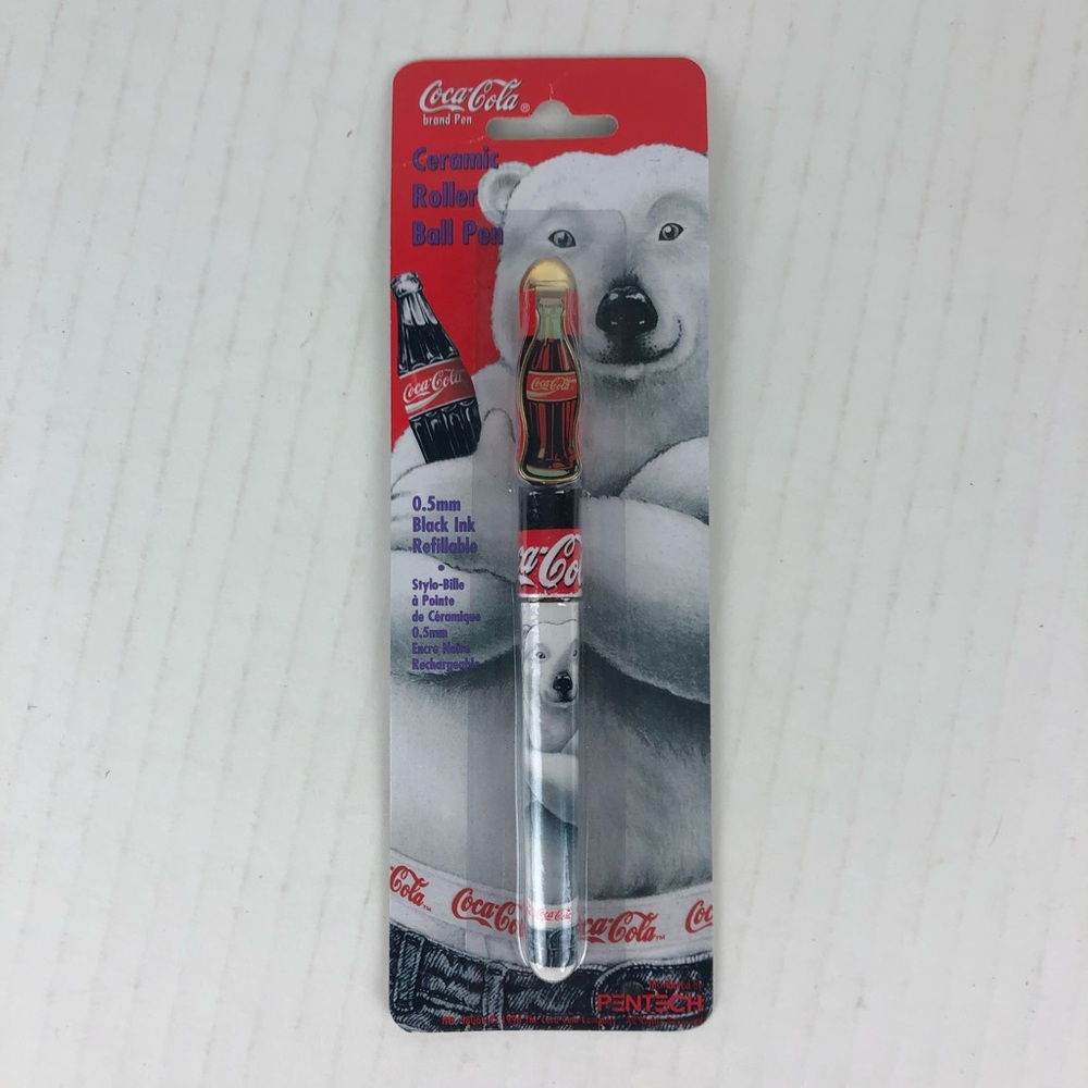 Vintage Coca-Cola Ceramic Roller Ball Pen Refillable Black Ink